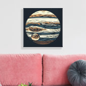 Toile SF Jupiter Gravure sur bois 4 (Insitu(Salon))
