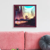 Toile SF Ville sur une planète étrange 3 (Insitu(Salon))