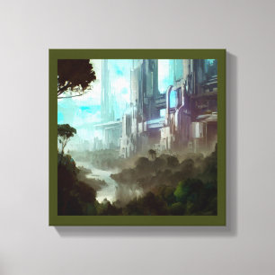 Toile SF - Ville sur une planète forestière 4