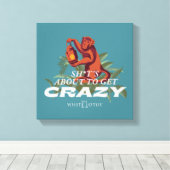 Toile Sh*t est sur le point de devenir fou - Le Lotus Bl (Insitu (Plancher de Bois))