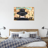 Toile Shabbat Shalom à Jérusalem (Insitu(Chambre))