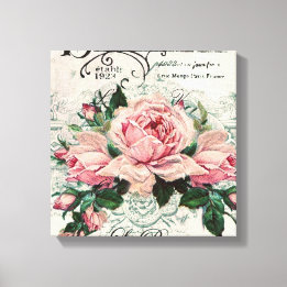 Toile shabby chic, découpage, victorien, français chic, 