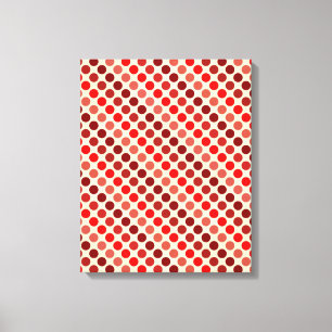 Toile Shades of Red Pois par Shirley Taylor