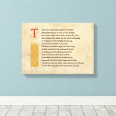 Toile Shakespeare Sonnet 73(LXXIII) sur Parchemin (Insitu (Plancher de Bois))