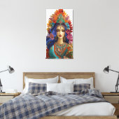 Toile Shakti : La Feminine Divine - Impasto 5D Vibrant (Insitu(Chambre))
