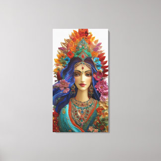 Toile Shakti : La Feminine Divine - Impasto 5D Vibrant