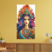Toile Shakti : La Feminine Divine - Impasto 5D Vibrant (Insitu(Salon))