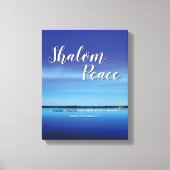 Toile SHALOM PEACE SOYEZ ENCORE Christian Bible Verse (Recto)