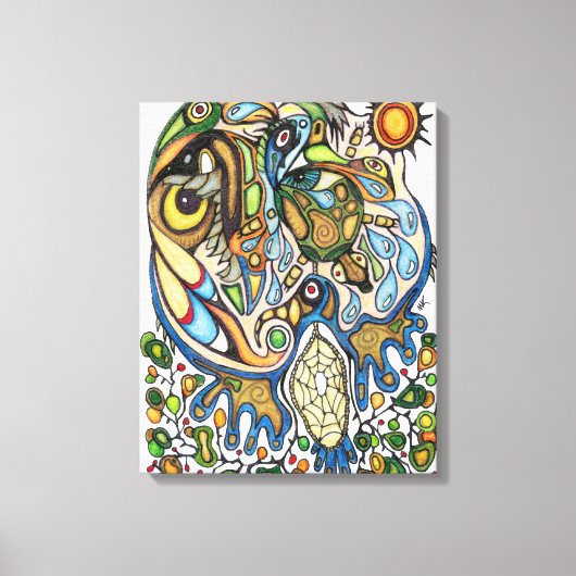 Toile Shaman Spirit : Rêve du Thunderbird (NORD) (Recto)