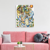 Toile Shaman Spirit : Rêve du Thunderbird (NORD) (Insitu(Salon))