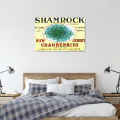 Toile Shamrock Marque Cranberry Étiquette (Insitu(Chambre))