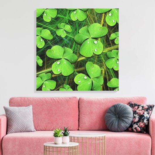 Toile Shamrock vert St Patrick's Day Canvas Imprimer (Insitu(Salon))