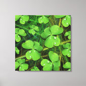 Toile Shamrock vert St Patrick's Day Canvas Imprimer (Recto)