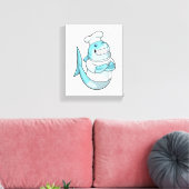 Toile Shark as Chef with Cooking apron (Insitu(Salon))