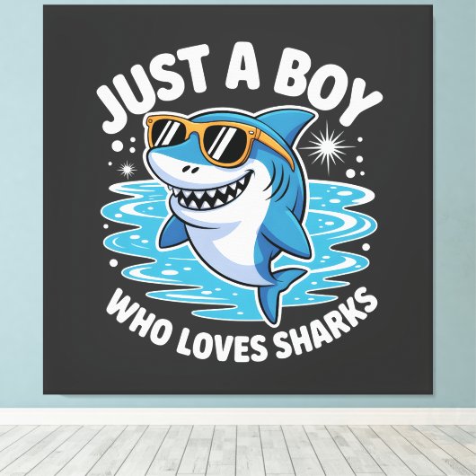 Toile Shark Funny Quote  (Insitu (Plancher de Bois))