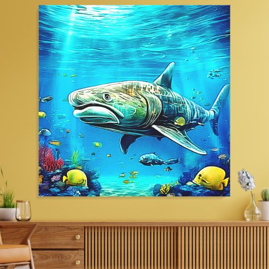 Toile Shark Ocean Predator Art (Insitu(Salon))