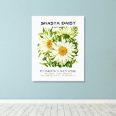 Toile Shasta Daisy Vintage semis (Insitu (Plancher de Bois))