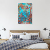 Toile Shattuckite bleue et rouge (Insitu(Chambre))