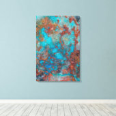 Toile Shattuckite bleue et rouge (Insitu (Plancher de Bois))