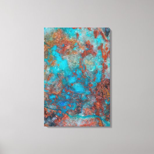 Toile Shattuckite bleue et rouge (Recto)