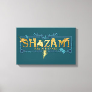 Toile SHAZAM ! Furie des dieux   Logo mythique