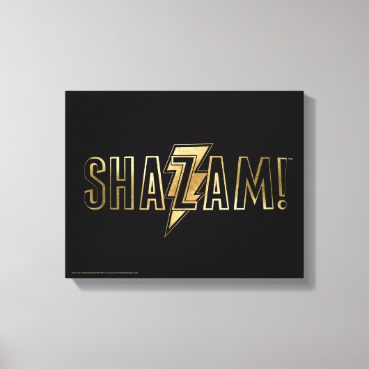 Toile SHAZAM ! | Logo Or (Recto)