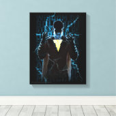 Toile SHAZAM ! | Shazam & Capacités Éclair Typographie (Insitu (Plancher de Bois))