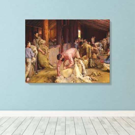 Toile Shear the Rams, 1890 par Tom Roberts (Insitu (Plancher de Bois))