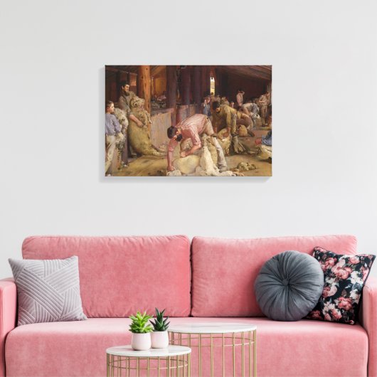 Toile Shear the Rams (Australian Art) (Tom Roberts) (Insitu(Salon))