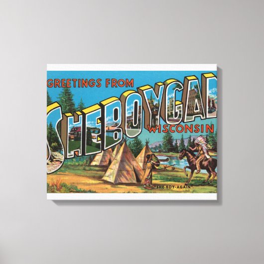 Toile Sheboygan, Wisconsin (Indiens # 2) (Recto)