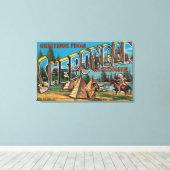 Toile Sheboygan, Wisconsin (Indiens # 2) (Insitu (Plancher de Bois))