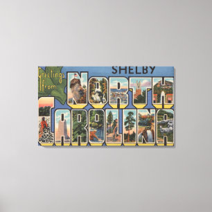 Toile Shelby, la Caroline du Nord - grandes scènes de