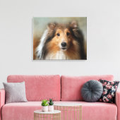 Toile Sheltie Canine (Insitu(Salon))