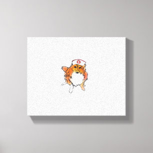 Toile Sheltie Chien en infirmière Casquette - animalsinh