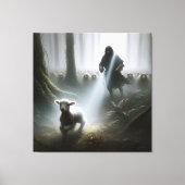 Toile Shephere Secourir un agneau perdu (Recto)