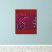 Toile She's Become One with the Music  (Insitu (Plancher de Bois))