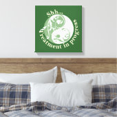 Toile Shh traitement en cours, Scrolling Yin et Yang (Insitu(Chambre))