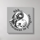 Toile Shh traitement en cours, Scrolling Yin et Yang (Recto)