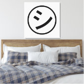 Toile ㋛ Shi Kana Katakana Smiling Emoji / Emoticon (Insitu(Chambre))