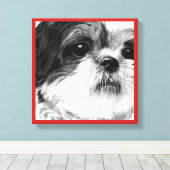 Toile Shih Tzu (Insitu (Plancher de Bois))