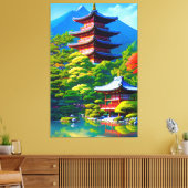Toile Shinto Serenity : l'âme du jardin (Insitu(Salon))
