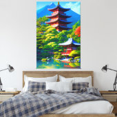 Toile Shinto Serenity : l'âme du jardin (Insitu(Chambre))