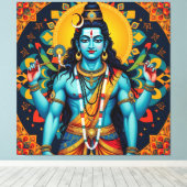 TOILE SHIVA LE DESTROYER-4 (Insitu (Plancher de Bois))