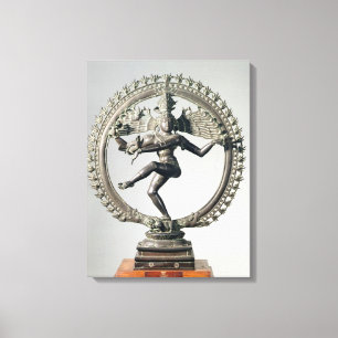 Toile Shiva Nataraja, Tamil Nadu, défunt Chola (bronze)