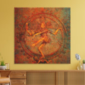 Toile Shiva Sur Le Revêtement Arrière - plan En Perte (Insitu(Salon))