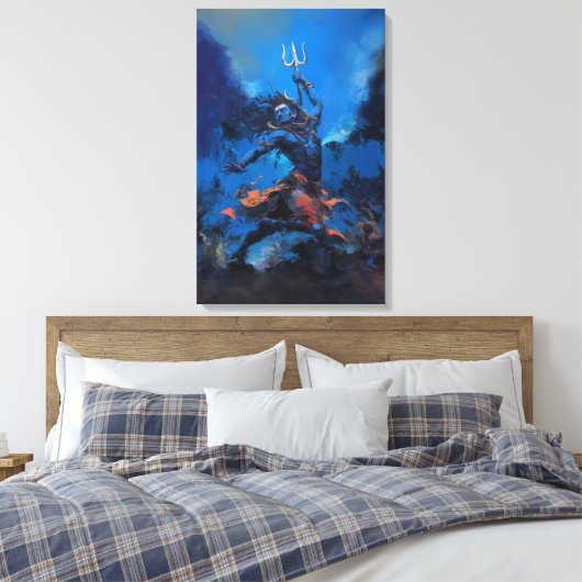 Toile Shiva Tandav Canvas Mur Art (Insitu(Chambre))