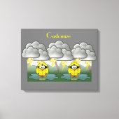 Toile Shivering Rainy Day Penguin Thunder_Cove (Recto)