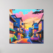 Toile "Shizuka no Michi" (Rue calme) (Recto)