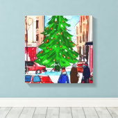 Toile Shopping de Noël (Insitu (Plancher de Bois))