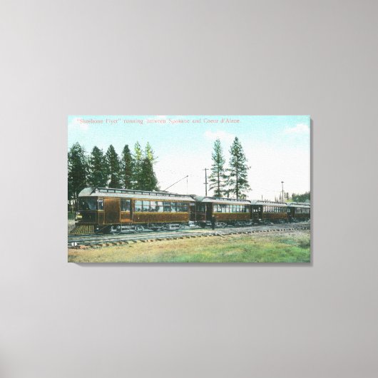 Toile Shoshone Flyer Train de Spokane (Recto)